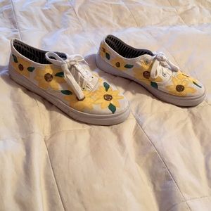 Hand painted Ked style sneakers